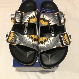 Never Worn Birkenstock Arizona Birko-Flor Sandal.
